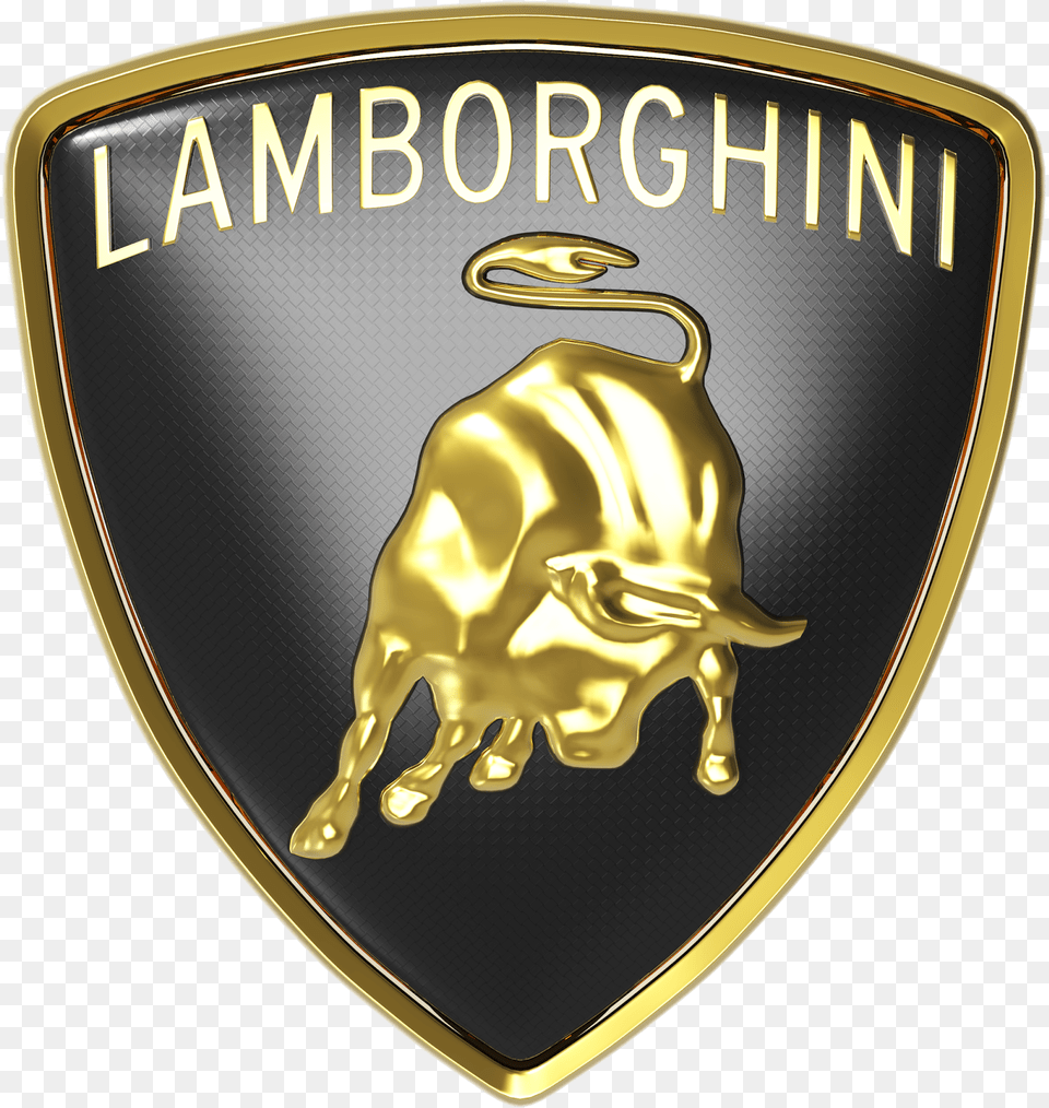 Lamborghini Logo Transparent Background, Badge, Symbol, Emblem, Disk Png Image