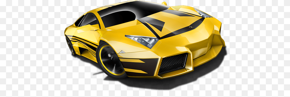 Lamborghini Reventon Yellow W Black Stripes Mattel Hot Wheels Short Card Hw All Stars Lamborghini, Vehicle, Transportation, Sports Car, Car Free Png Download