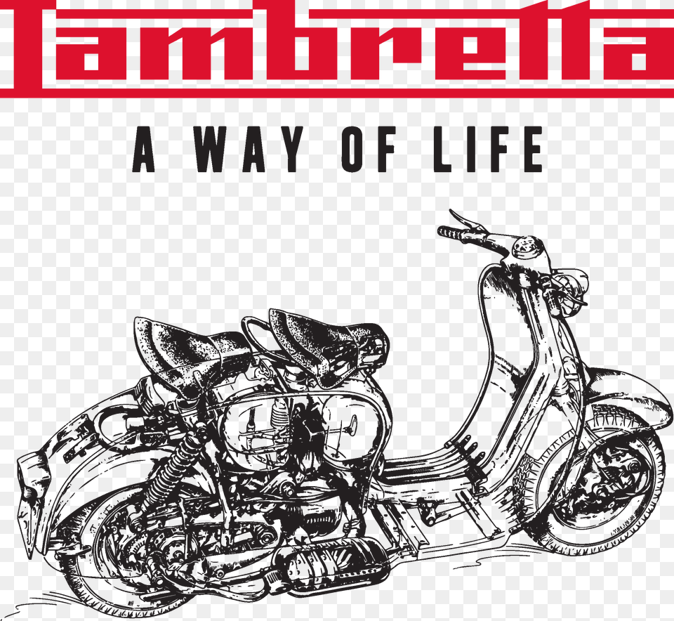 Lambretta A Way Of Life, Machine, Wheel, Motorcycle, Transportation Free Png Download