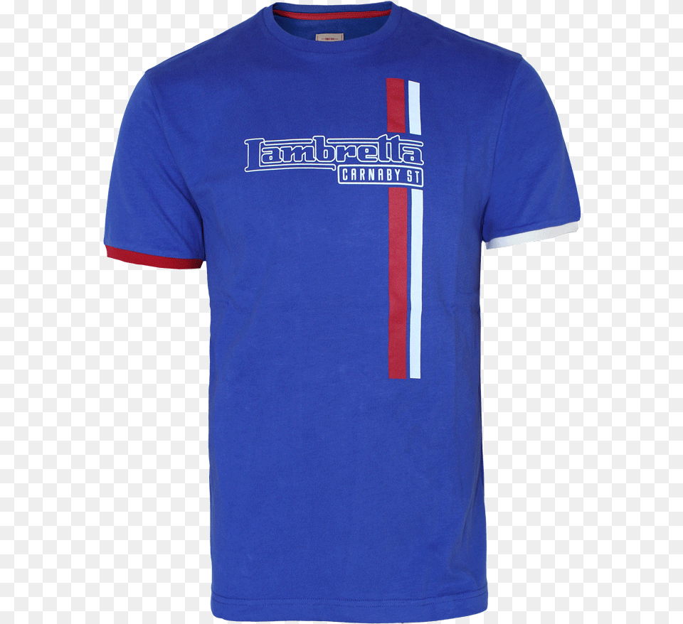 Lambretta Quotstripe Logoquot T Shirt Active Shirt, Clothing, T-shirt, Jersey Free Png