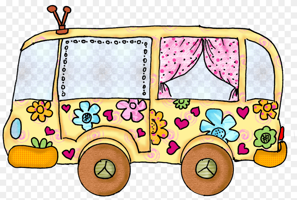 Laminas Para Decoupage Doodling Patchwork, Bus, Machine, Transportation, Vehicle Png