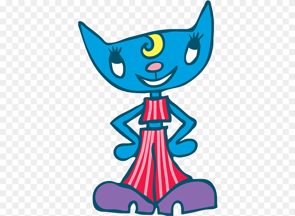 Lammy Lamb Is The Iconically Skinny Tareme Eyed Red Parappa Katy Kat Fat, Animal, Fish, Person, Sea Life Free Transparent Png