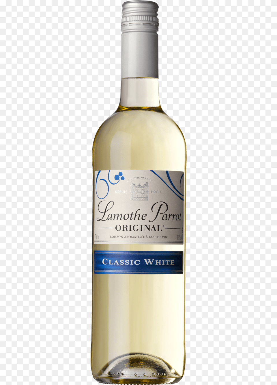 Lamothe Parrot Original Classic White 75cl Wine Lamothe Parrot, Alcohol, Beverage, Liquor, Bottle Free Png Download