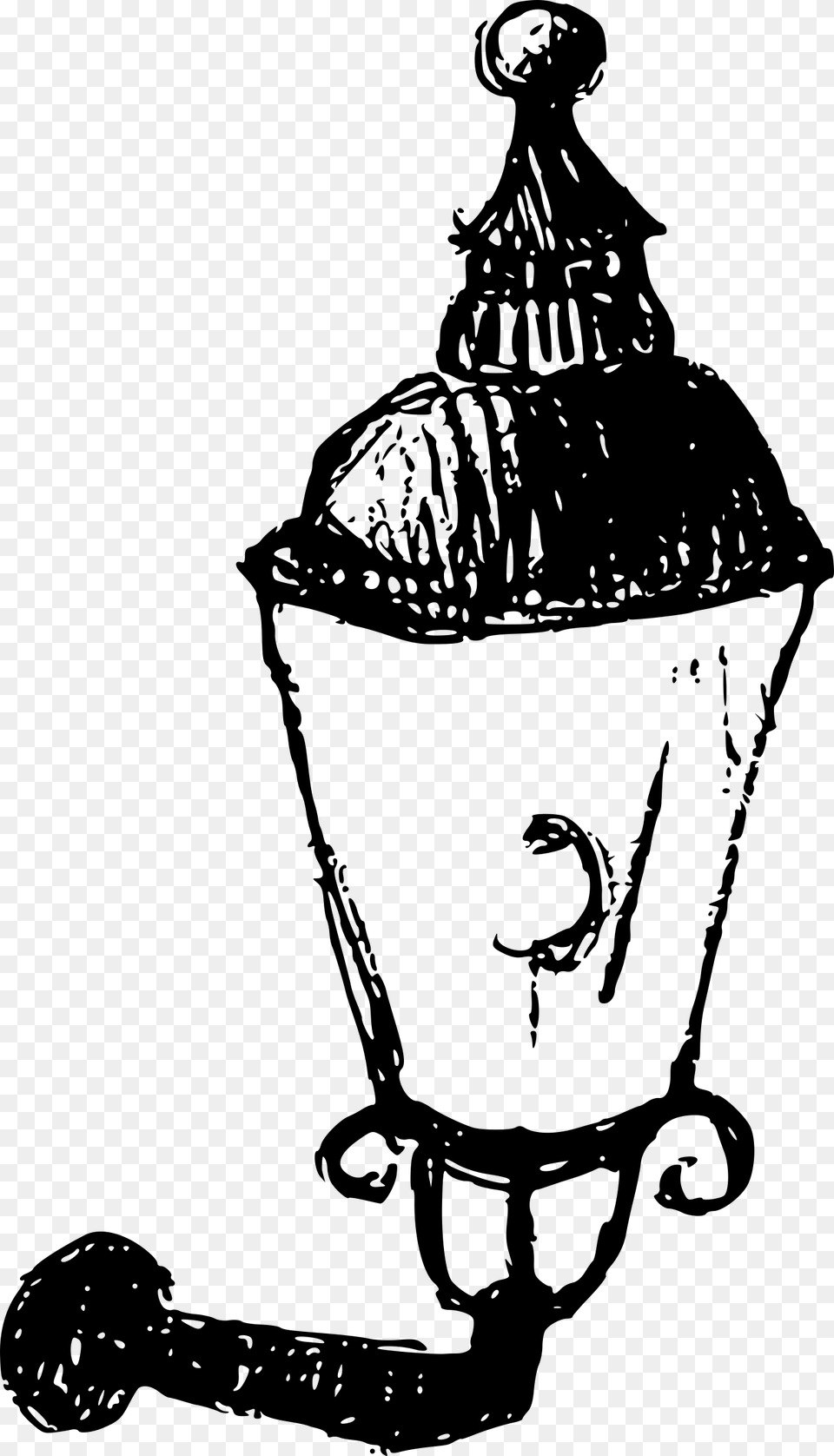 Lamp Clipart Drawing Vintage Lamp Clip Art, Gray Png