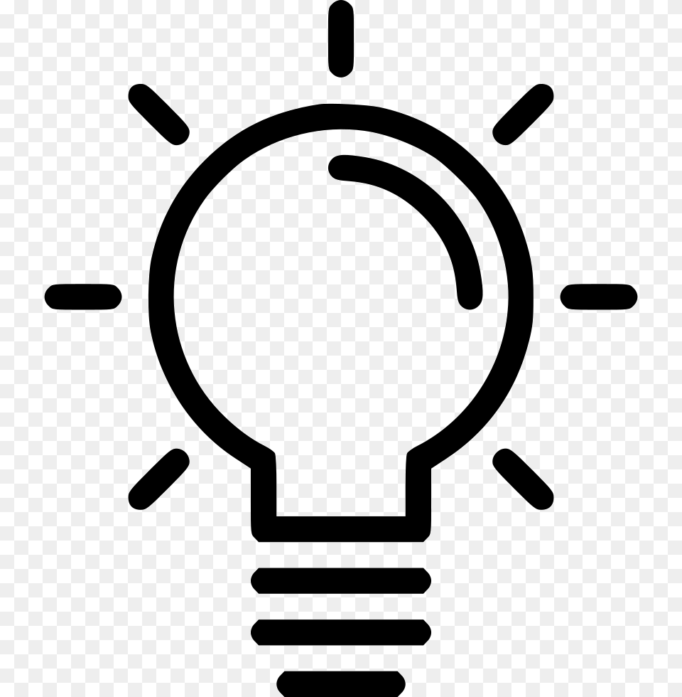 Lamp Icon, Light, Lightbulb, Stencil, Smoke Pipe Png Image