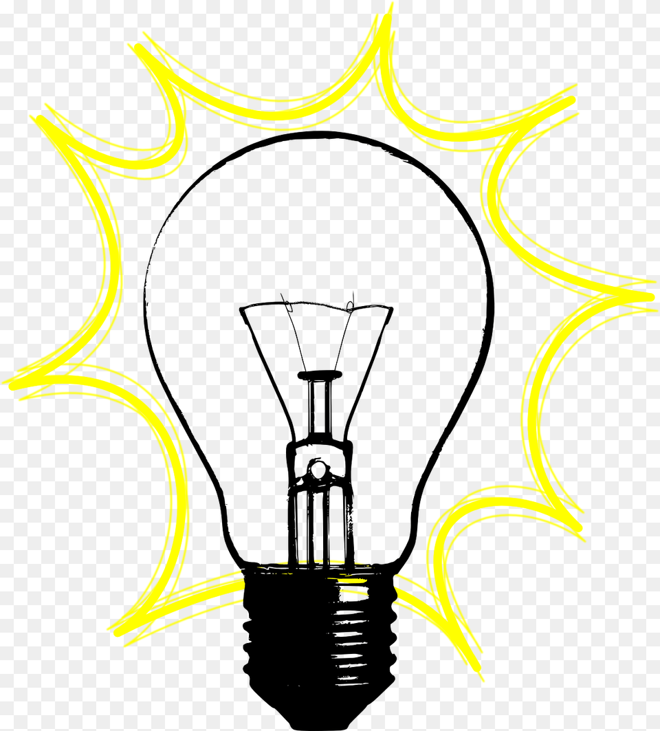 Lamp Light Electric Light Photo Bulb Clipart Black And White, Logo, Symbol, Accessories, Jewelry Free Png Download