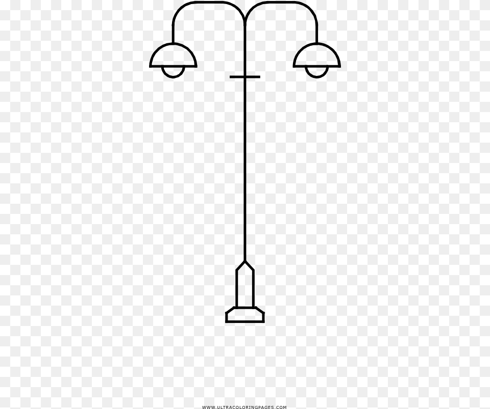 Lamp Post Coloring, Gray Png Image