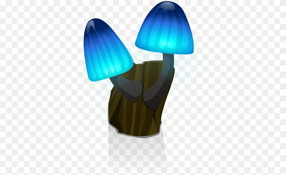 Lamp Wall Decoration Mushrooms Blue Glowing Light Glowing Mushrooms No Background Png Image