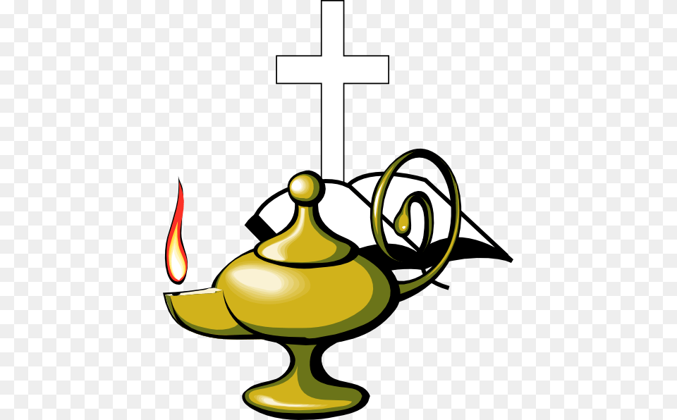 Lamp With Bible And Cross Clip Art, Pottery, Device, Grass, Lawn Png