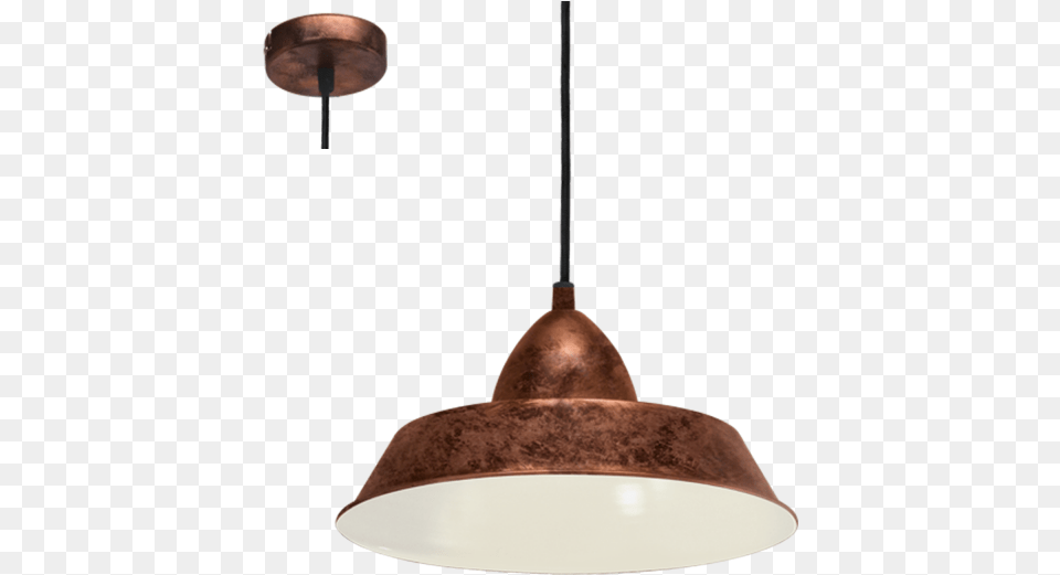 Lampara Vintage Cobre Eglo Eglo Lighting Auckland Copper 1 Light Pendant, Lamp, Light Fixture, Ceiling Light, Chandelier Free Png Download