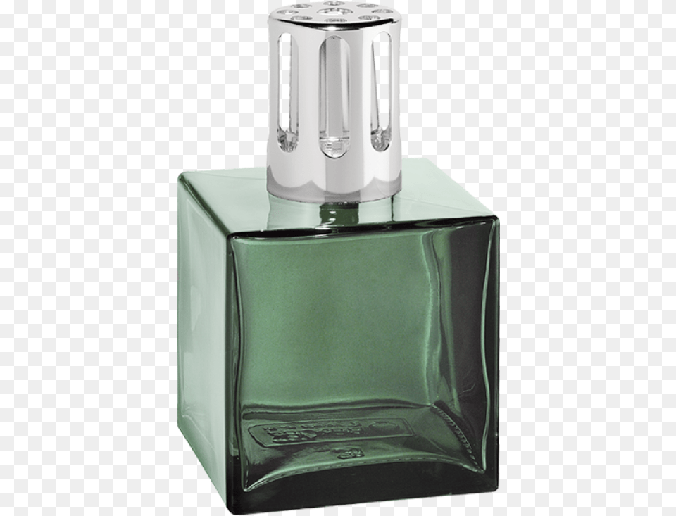 Lampe Berger Cube With Green Color Lampe Berger Cube Onyx, Bottle, Cosmetics, Perfume Png Image