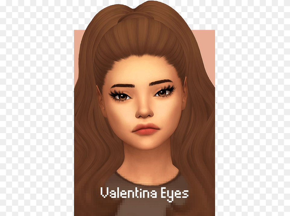 Lana Cc Finds Sebastianvictorian Background Valentina Eyes Sims, Face, Head, Person, Photography Free Png