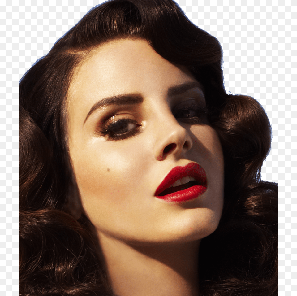 Lana Del Rey Glamour Photography Ldr Celebrity Pictures Vintage Lana Del Rey Makeup, Adult, Portrait, Person, Mouth Free Png Download