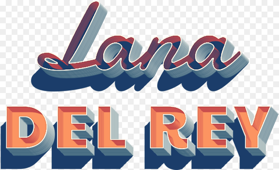 Lana Del Rey Name Logo, Text, Bulldozer, Machine Free Png Download