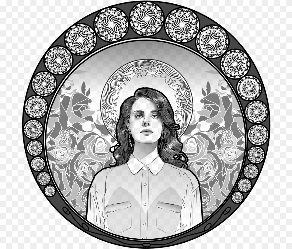 Lana Del Rey Tribute Lana Del Rey Cartoon 2017, Art, Photography, Adult, Female Free Png Download