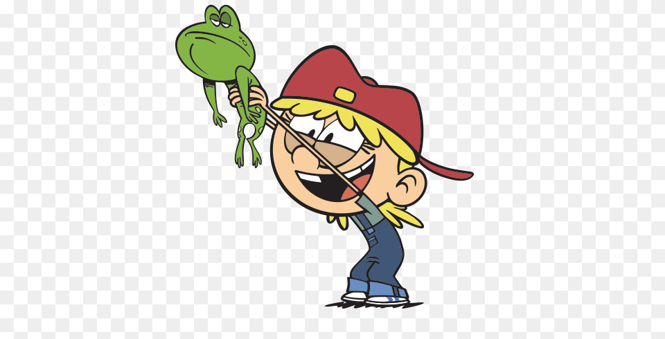 Lana Loud Holding A Frog, Cartoon, Baby, Person, Amphibian Png Image