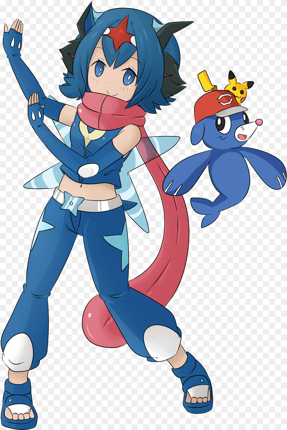 Lana Pokemon Lana And Ash Greninja, Book, Comics, Publication, Baby Png