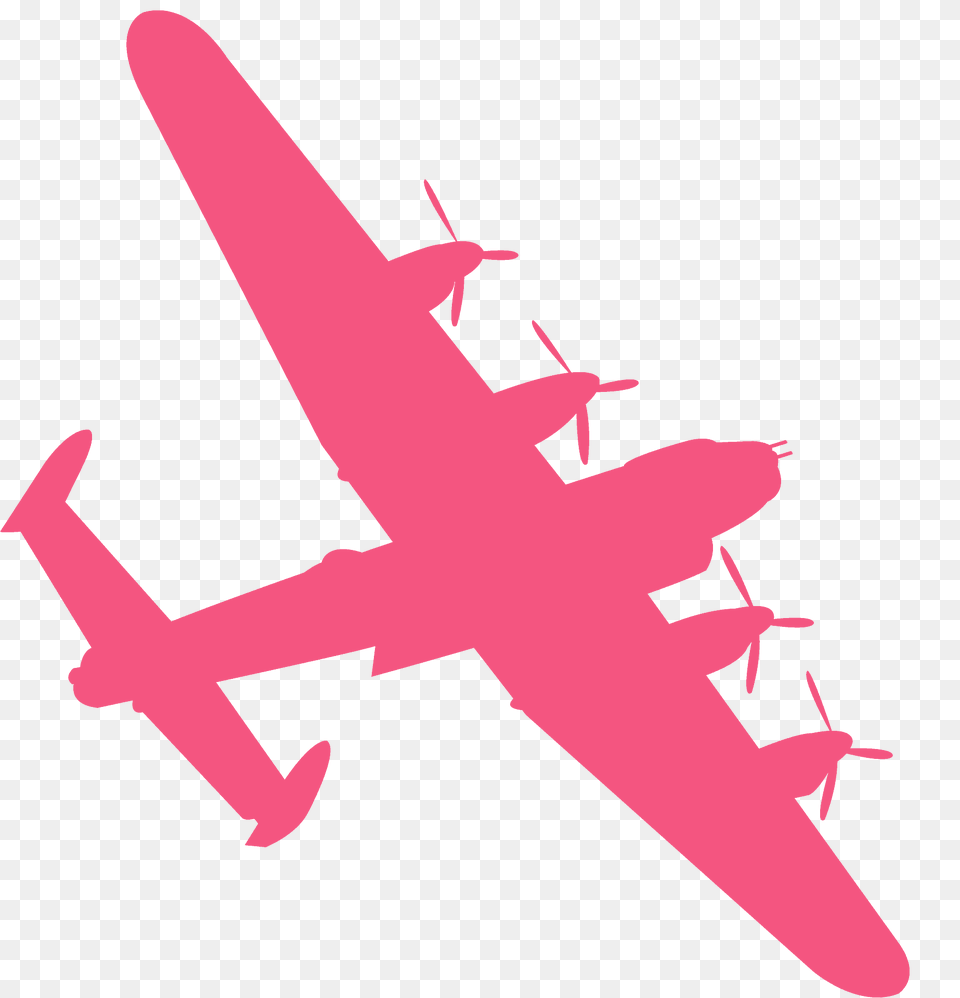 Lancaster Bomber Silhouette, Aircraft, Airliner, Airplane, Vehicle Free Png Download