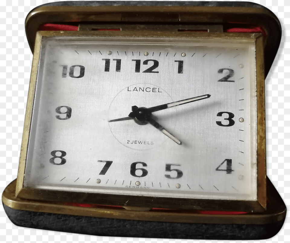 Lancel Vintage Travel Alarm Clocksrc Https Quartz Clock, Alarm Clock, Analog Clock Png Image