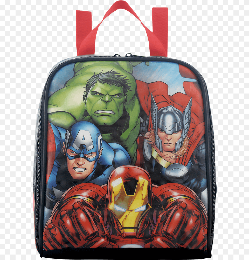Lancheira Avengers A Team Mochila Vingadores, Bag, Backpack, Face, Head Free Transparent Png