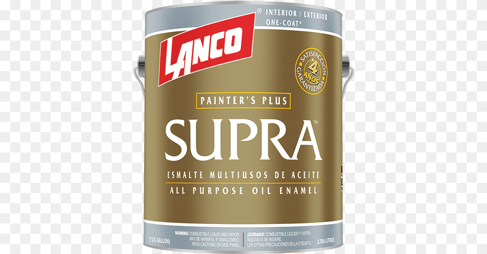 Lanco Supra Enamel An All Purpose Finishing Enamel Pintura De Cromato De Zinc, Paint Container, Can, Tin Free Png