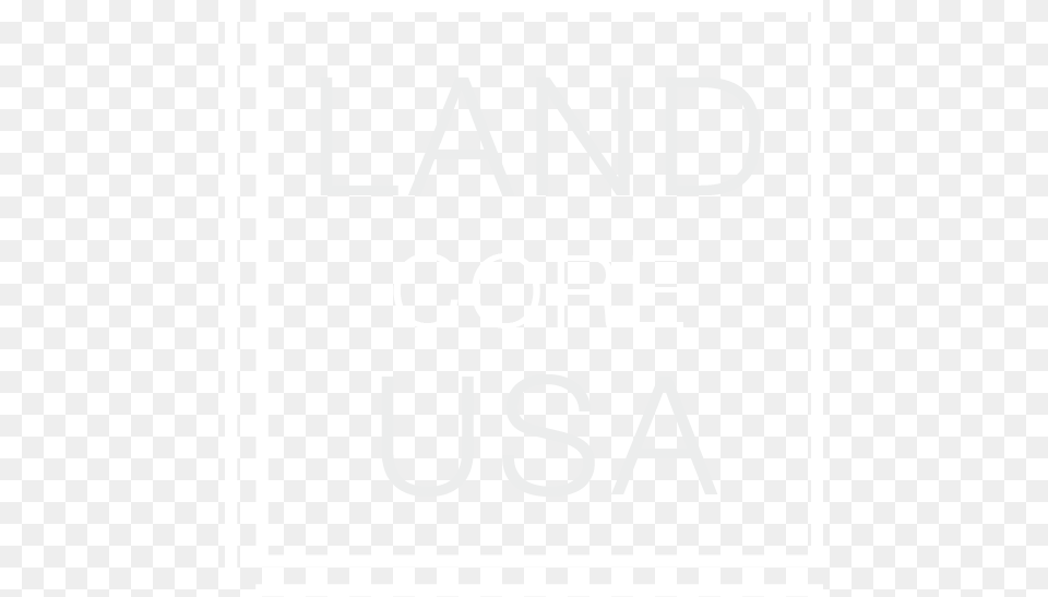 Land Core Usa Logo3 White Plan 2020, Text Png