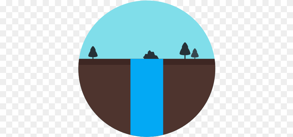 Land Nature Rock Tree Water Icon Land Icon Circle, Photography Free Png