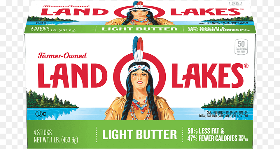 Land O Lakes Unsalted Stick Butter, Adult, Advertisement, Female, Person Free Png Download