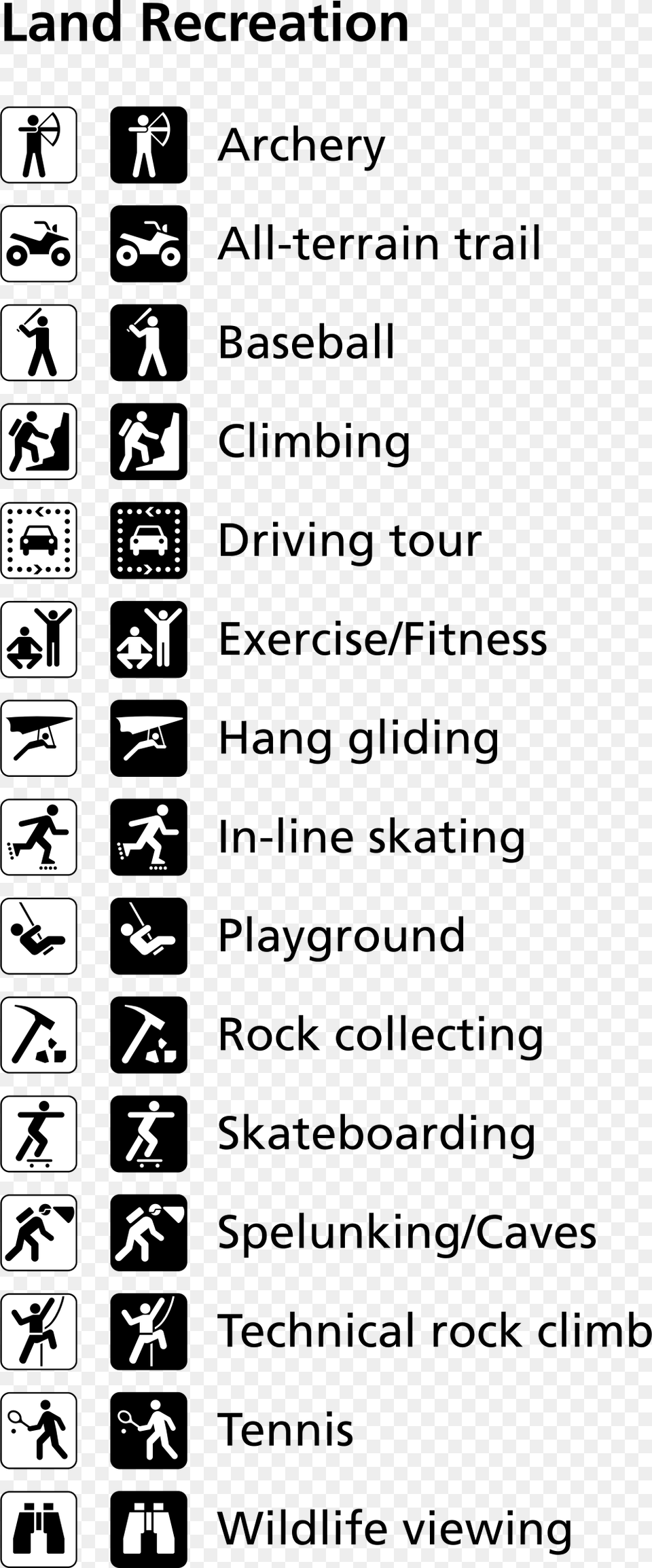 Land Recreation Symbols Clip Arts National Park Symbol On Map, Text, Person Png Image
