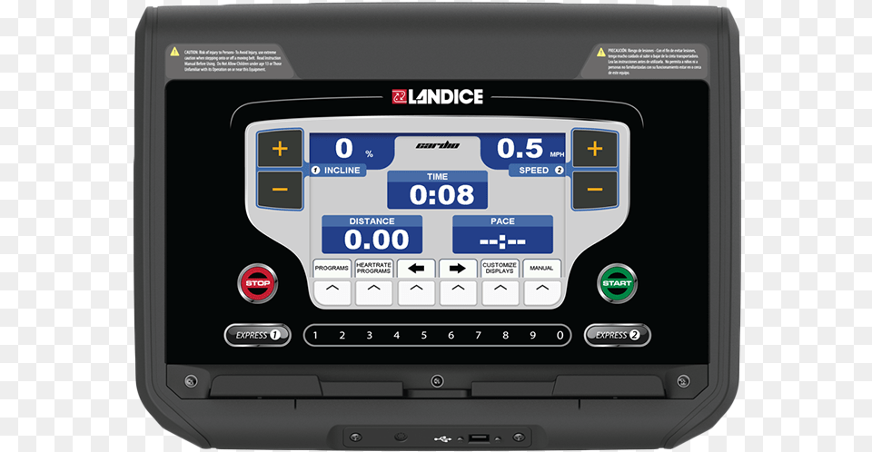 Landice L7 Treadmill With Cardio Control Panel Treadmill Display, Computer Hardware, Electronics, Hardware, Monitor Png