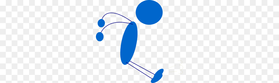 Landing Blue Stick Man Clip Art, Toy Free Png Download
