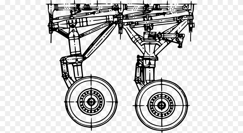 Landing Gear Clip Art Vector 4vector Landing Gear Clip Art, Device, Grass, Lawn, Lawn Mower Free Png