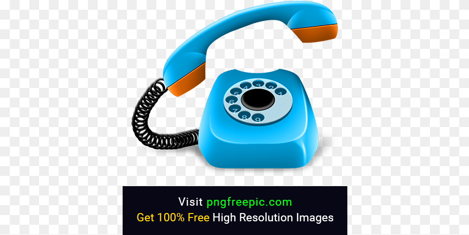 Landline Phone Blue Border Iocn Contact Landline Call Telephone, Electronics, Dial Telephone, Disk Free Png Download