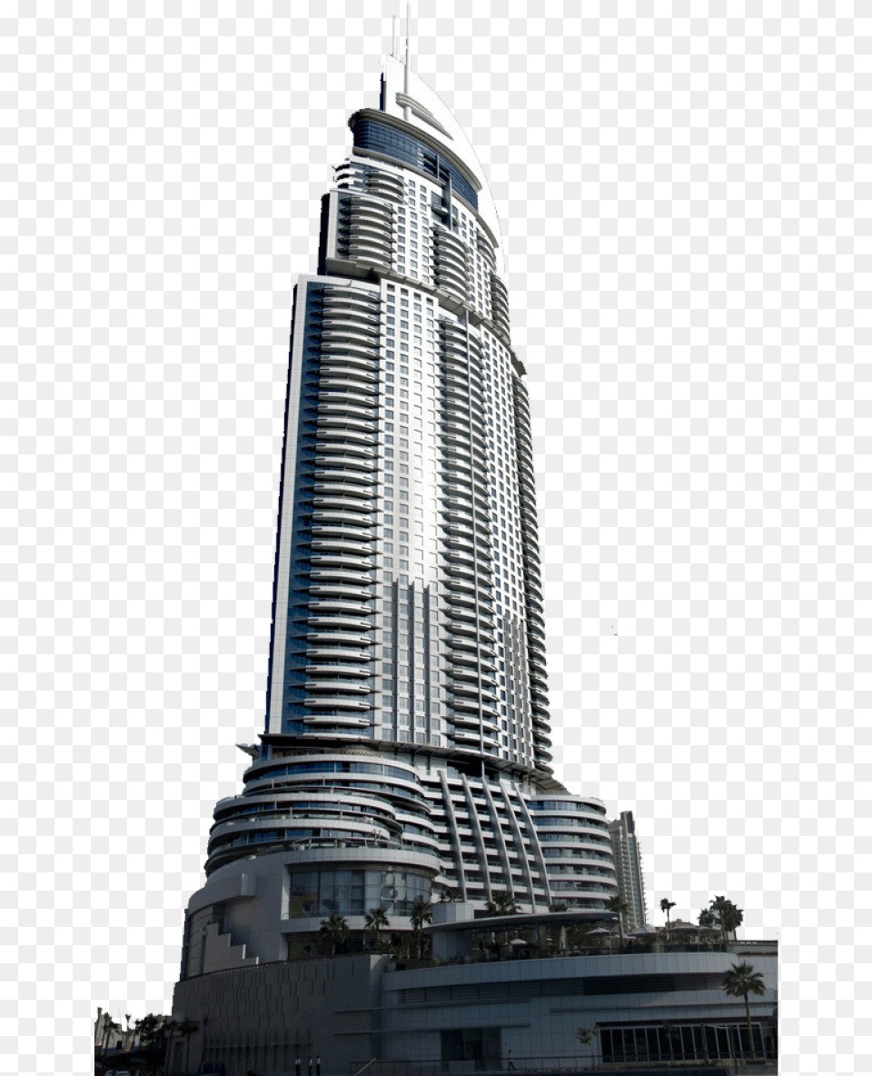 Landmark Building Image The Address Downtown Burj Dubai, Architecture, Tower, Office Building, Housing Png