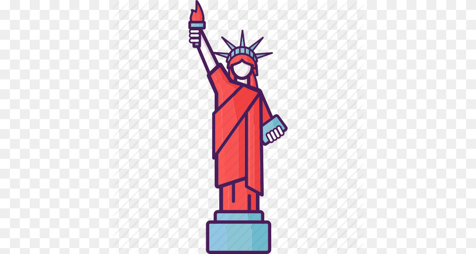 Landmark Liberty New York Statue United States Icon, Art, Person Free Png Download