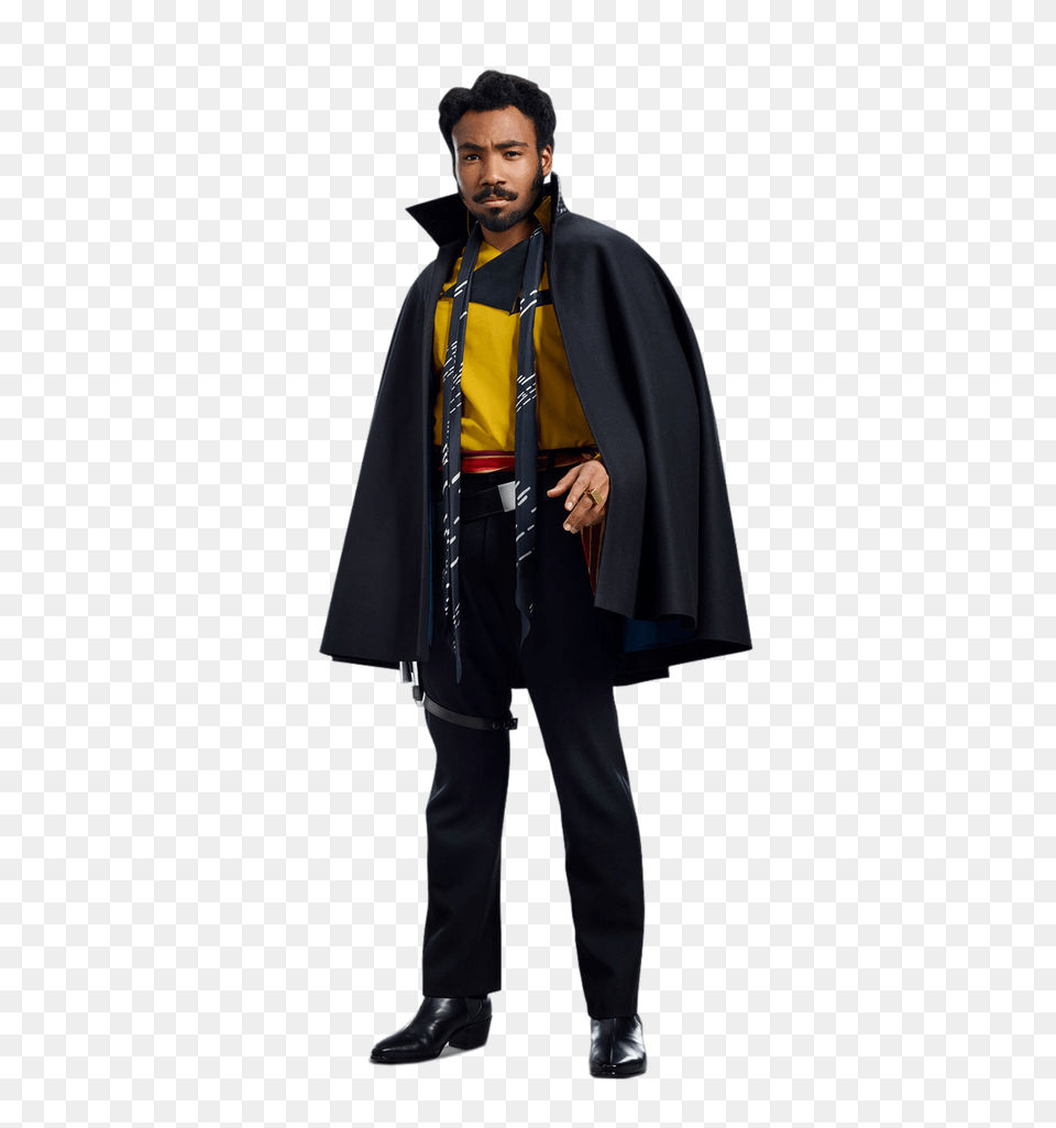 Lando Solo A Star Wars Story Cut Out Characters With Solo A Star Wars Story Lando, Fashion, Clothing, Coat, Man Png Image