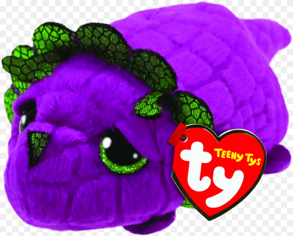 Landon Dragon, Purple, Plush, Toy, Flower Png Image