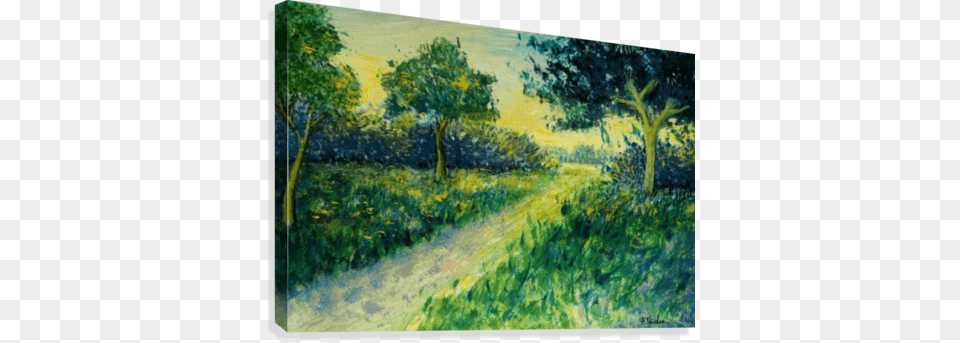 Landscape 9 Canvas Print Painting, Art, Vegetation, Plant, Outdoors Png Image