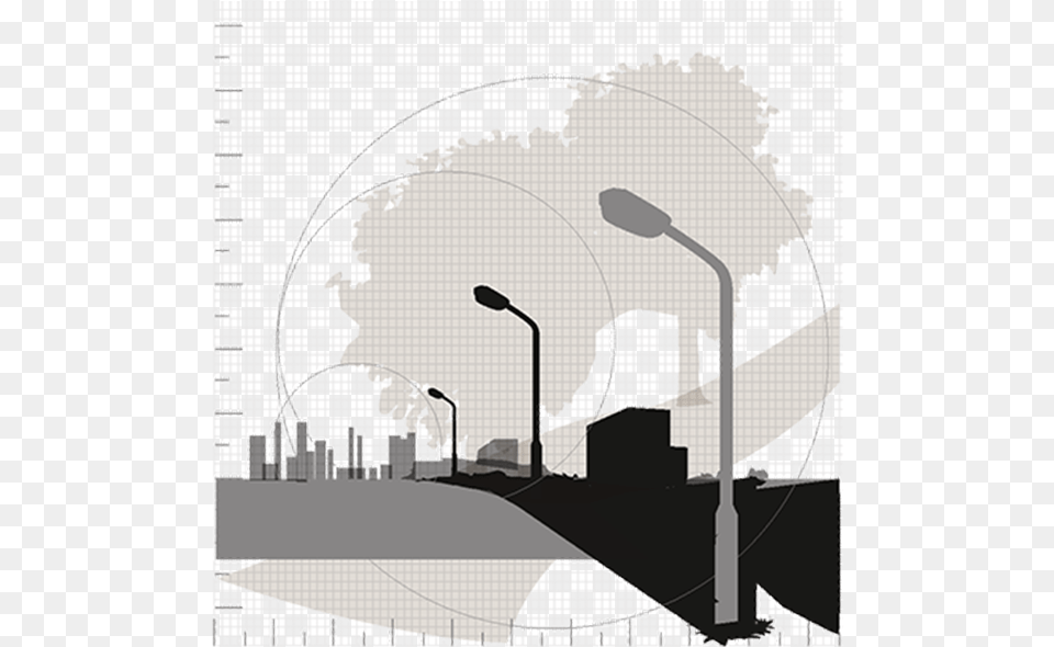 Landscape Architecture, Road, City, Lamp Post, Urban Free Png Download