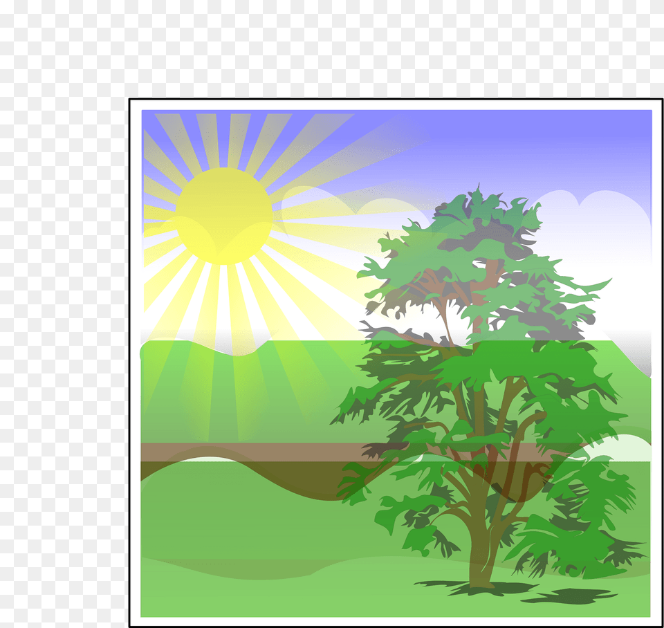 Landscape Clipart, Vegetation, Tree, Plant, Green Free Png Download