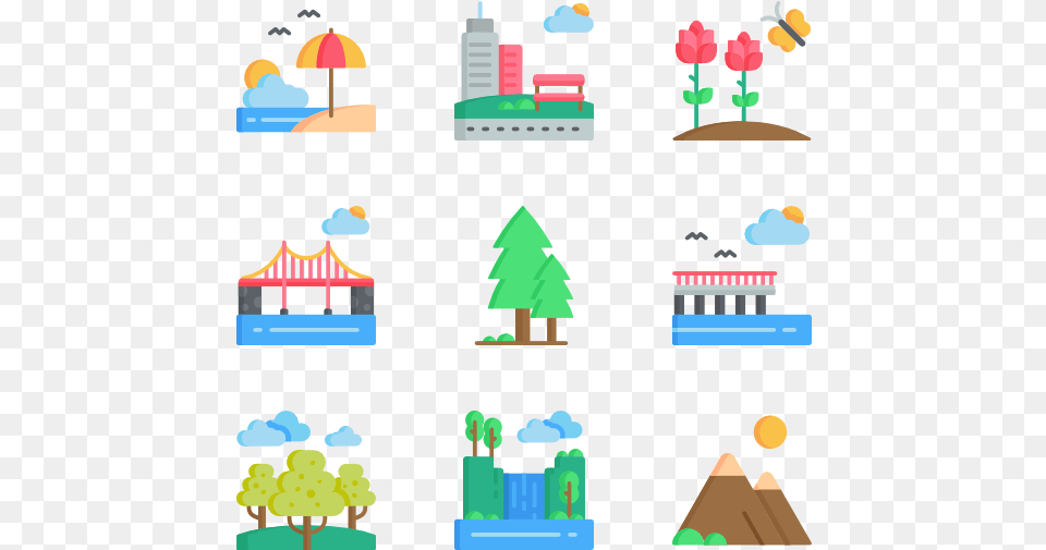 Landscape Colour Icon, Person Free Png Download