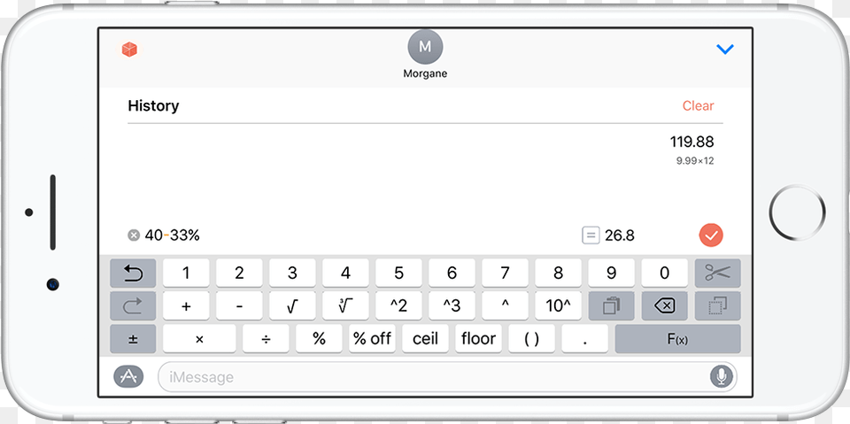 Landscape Orientation Iphone Keyboard, Text, Computer, Electronics, Tablet Computer Free Png Download