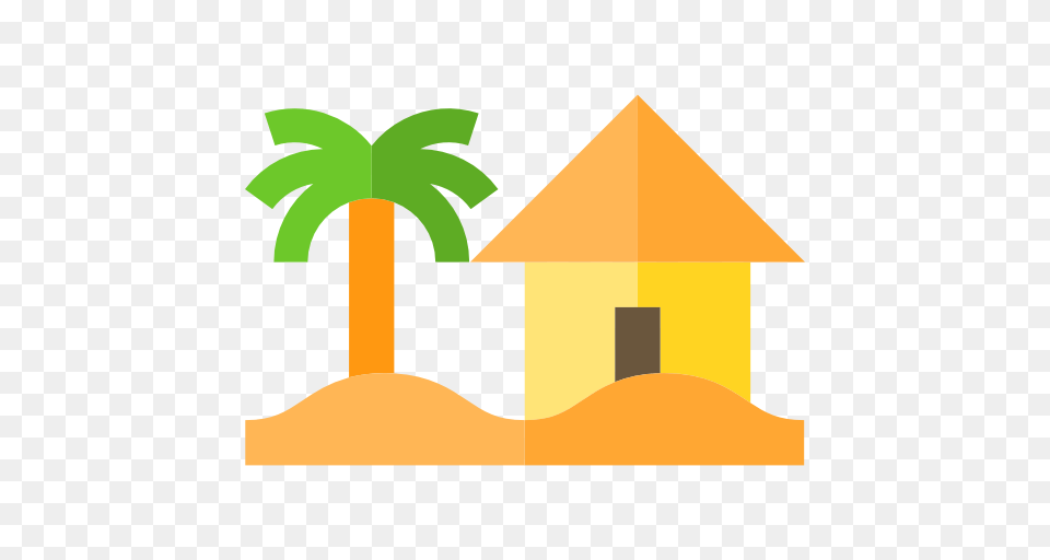 Landscape Palm Tree Beach House Nature Icon, Architecture, Rural, Outdoors, Hut Png