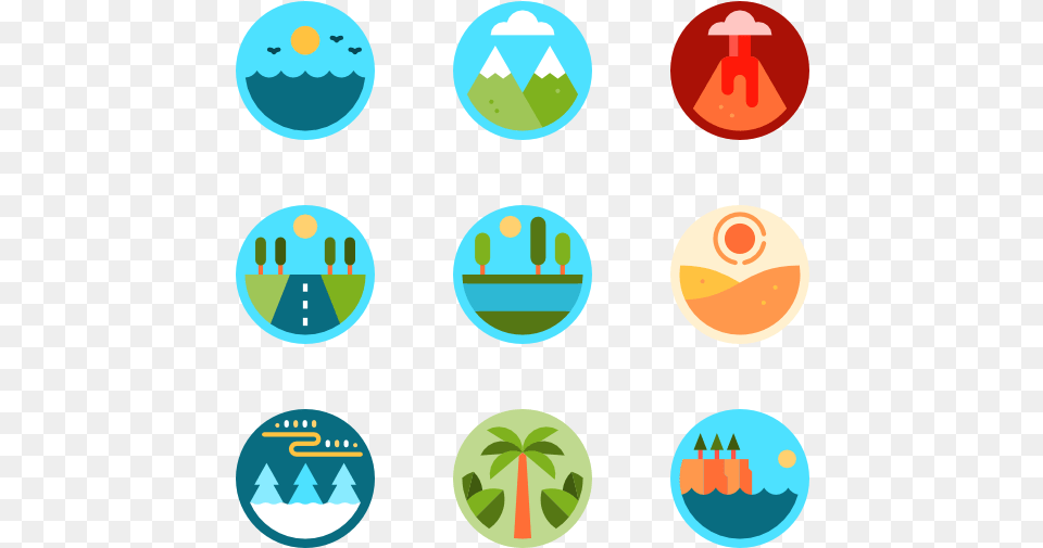 Landscapes Mountain Icon, Logo Free Png Download