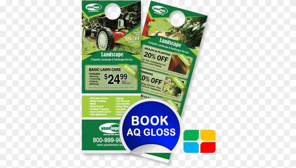 Landscaping Door Hangers 425 X 11 Aq Snow Removal Door Hanger, Advertisement, Poster, Grass, Plant Png Image