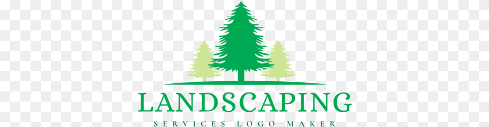 Landscaping Logo Creator With A Tree Christmas Tree, Plant, Green, Pine, Vegetation Png Image