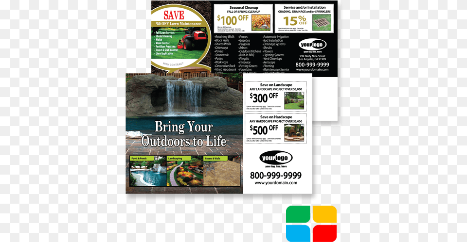 Landscaping Postcards Yksek Duvar Katlar, Advertisement, Poster Free Png