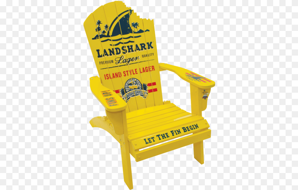 Landshark Margaritaville Adirondack Chair, Furniture, Device, Grass, Lawn Png Image