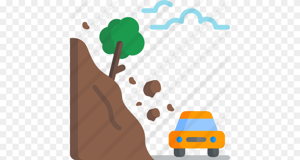 Landslide, Car, Transportation, Vehicle Free Png Download