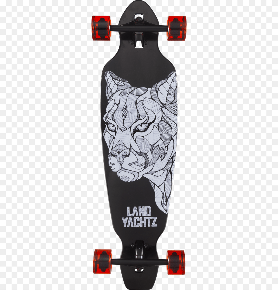 Landyachtz 2018 Battle Axe 35quot Cougar Prebuilt Complete Landyachtz Battle Axe Cougar, Skateboard Png Image